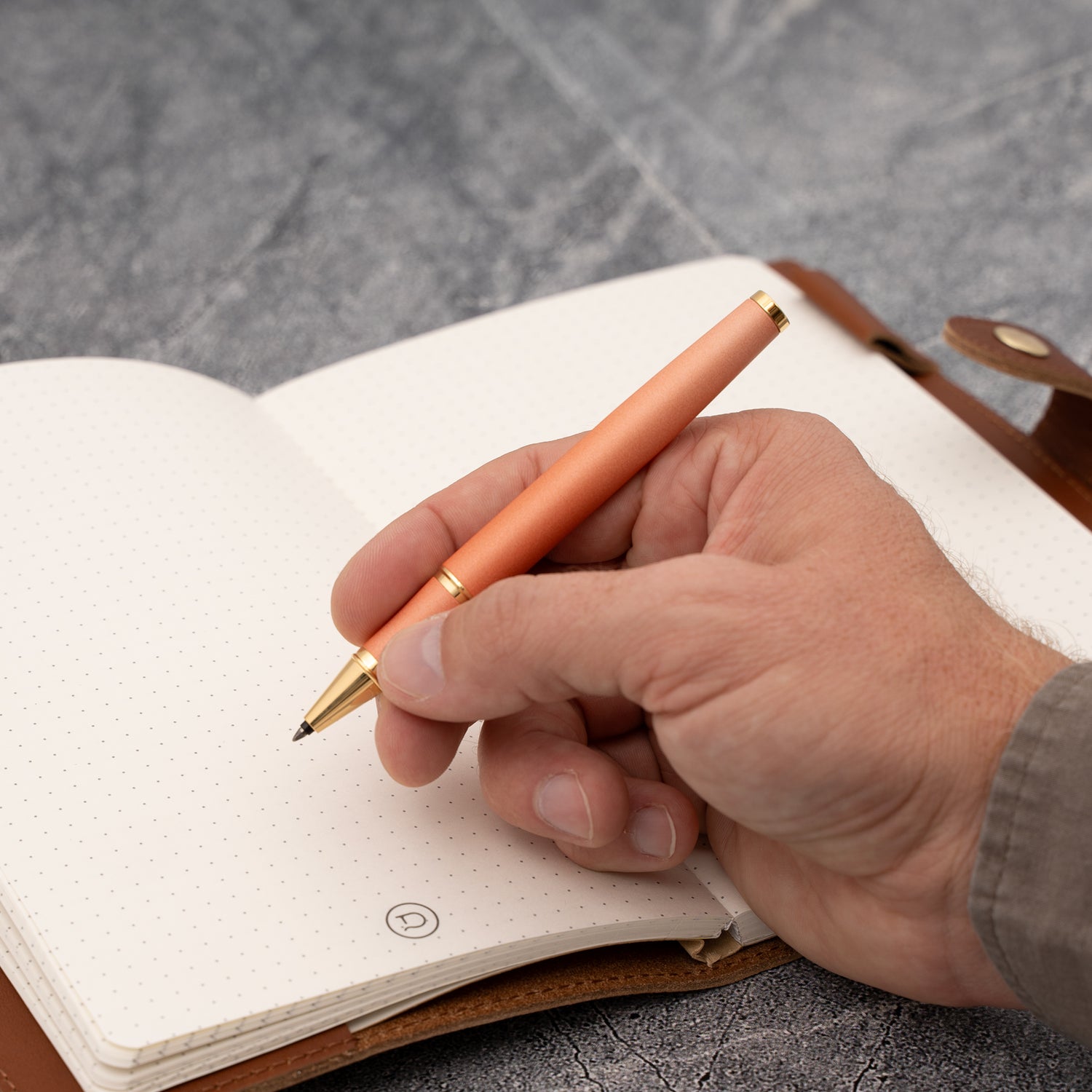 Parker IM Writing Rituals Rollerball Orange Gold Trim