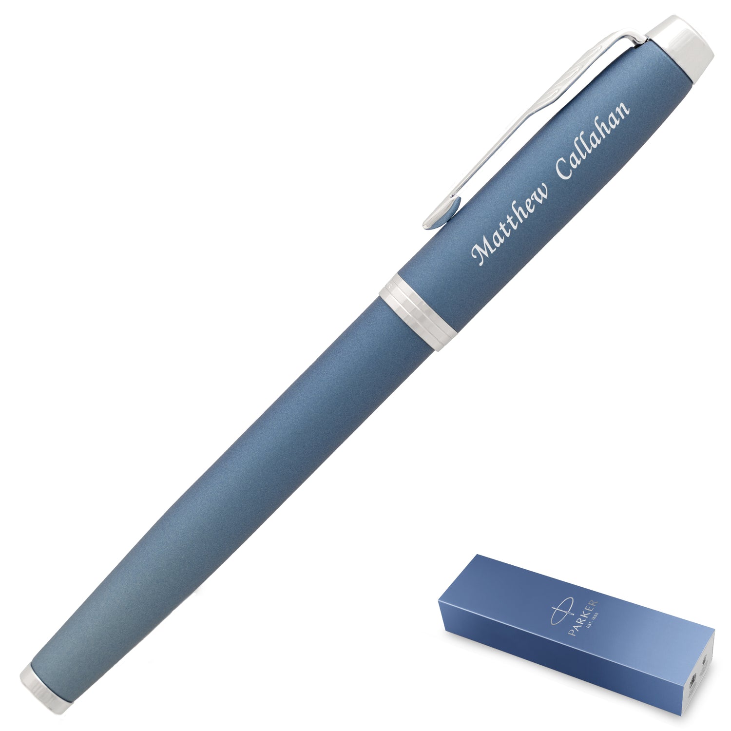 Parker IM Writing Rituals Rollerball Blue Chrome Trim