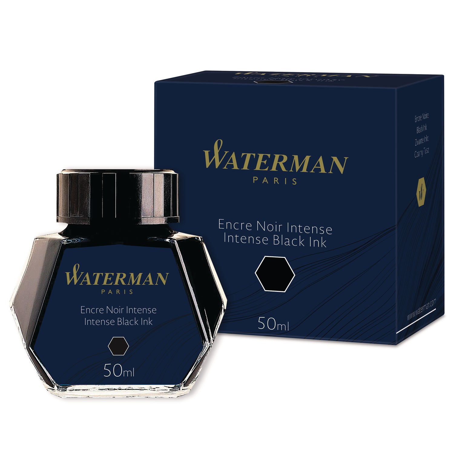 Waterman 50ml Fountain Pen Ink - Intense Black