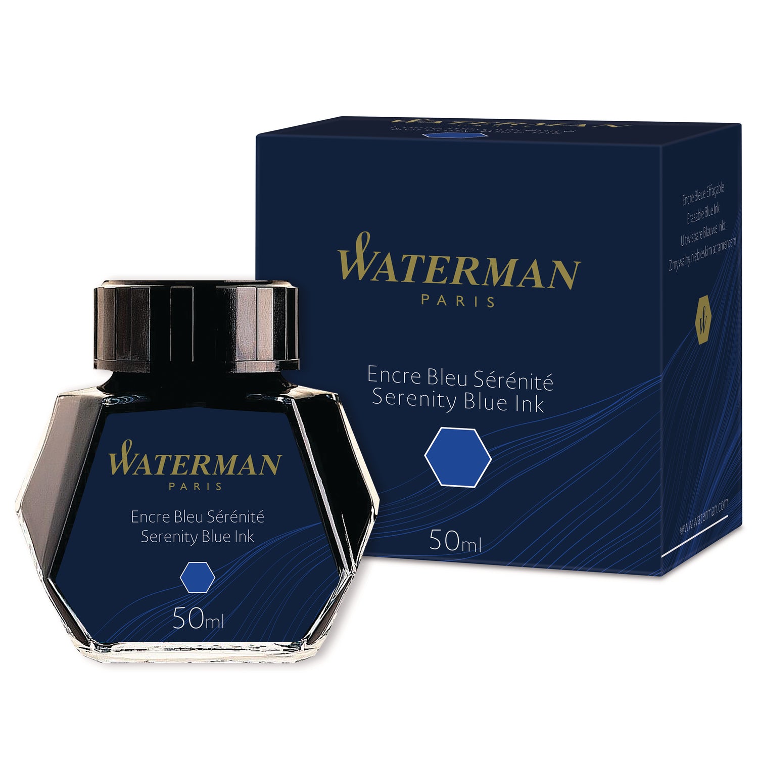 Waterman 50ml Fountain Pen Ink - Serenity Blue