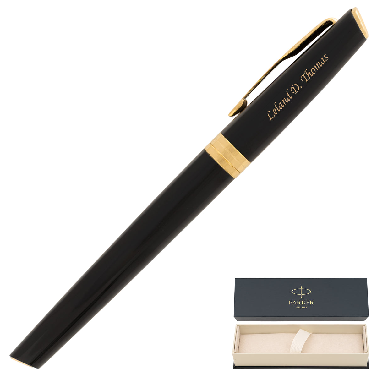 Parker Meridian Rollerball - Black with Gold Trim