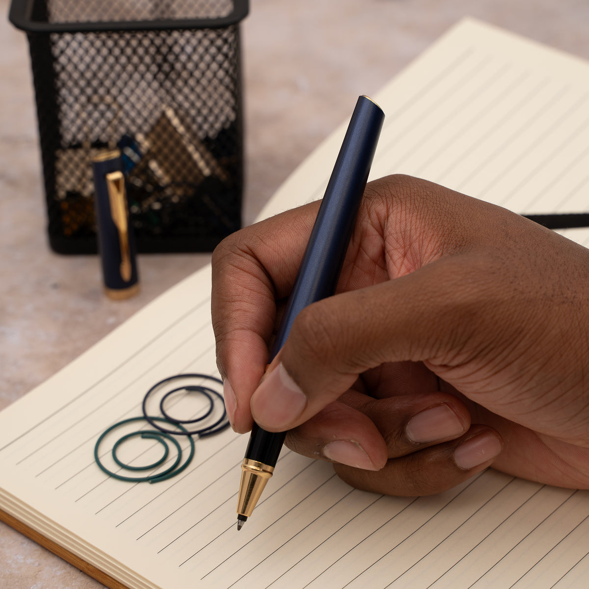Parker Meridian Rollerball - Blue with Gold Trim