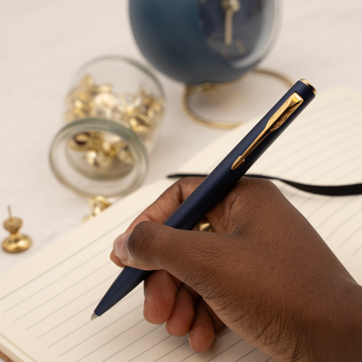 Parker Meridian Ballpoint - Blue with Gold Trim