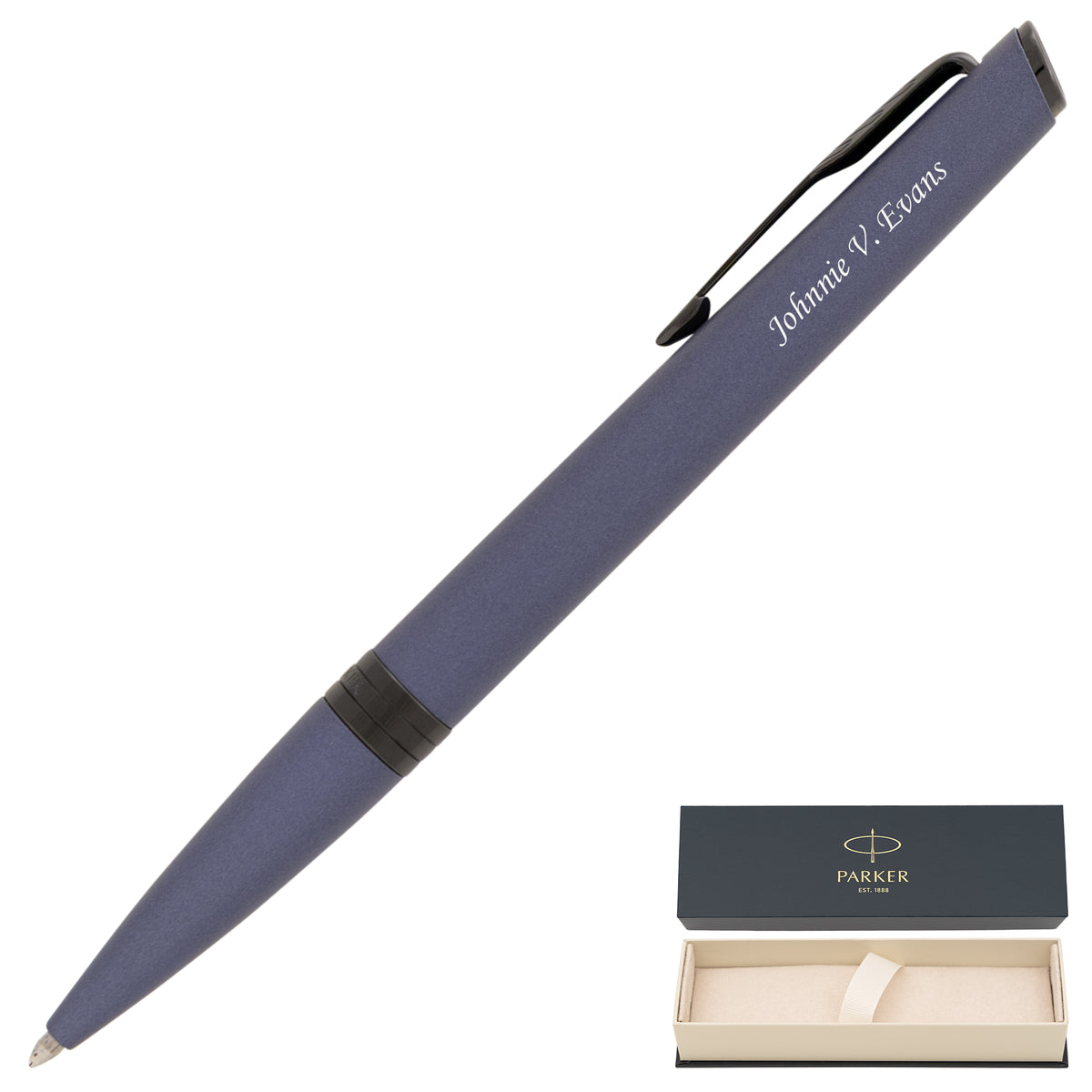 Parker Meridian Ballpoint - Blue with Black Trim