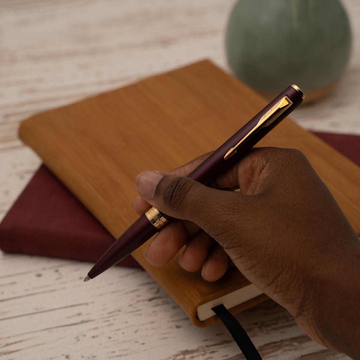 Parker Meridian Ballpoint - Red with Gold Trim