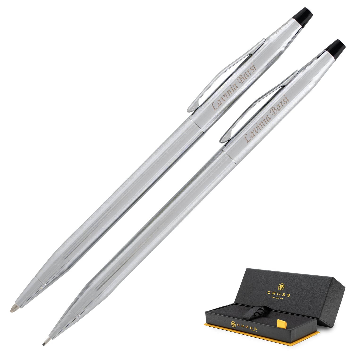 Cross Classic Century Pen & Pencil Set - Lustrous Chrome