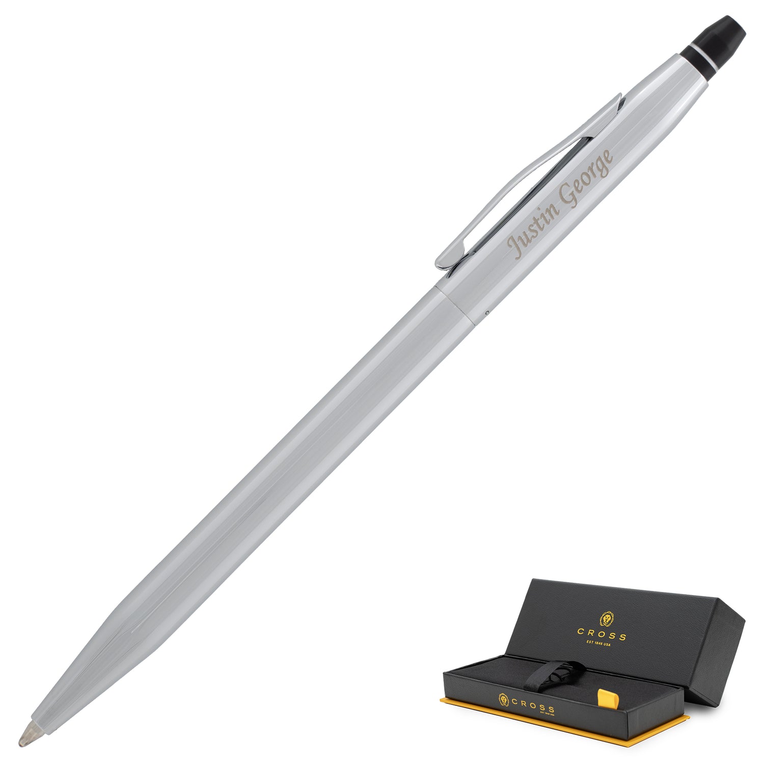 Cross Click Ballpoint Pen - Polished Chrome