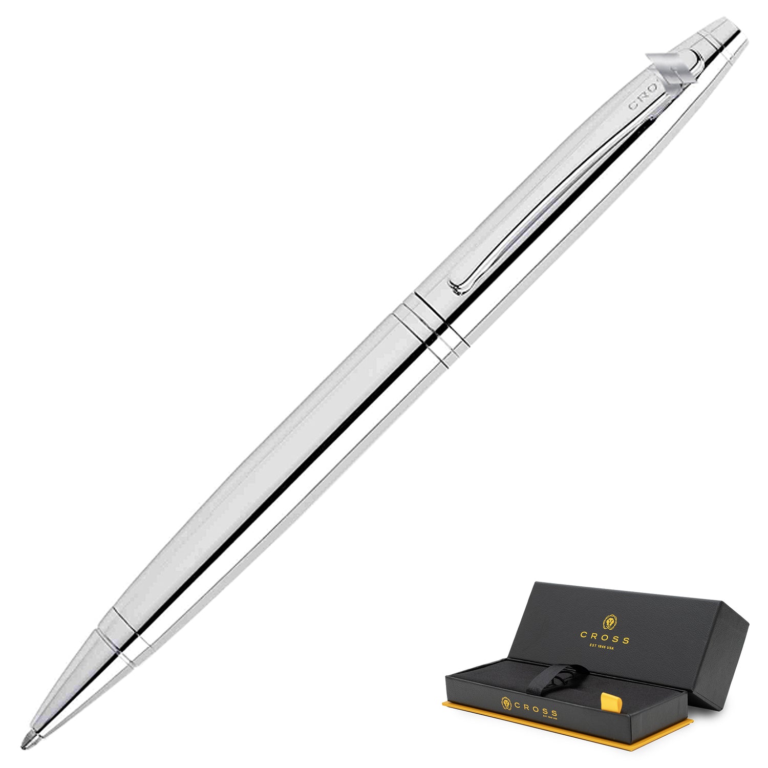 Graduation Emblem Cross Calais Pen- Lustrous Chrome