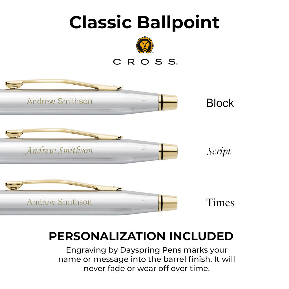 Classic　Personalized　Pen　Gift　Ballpoint　Medalist　Cross　Century　Pens　3302　Dayspring