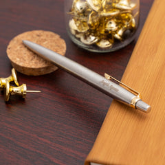 Parker Jotter Fountain Pen - Gold Trim - Stainless Steel - Pen Boutique Ltd