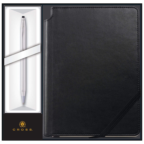 Personalized Cross Ballpoint Pen with Black Journal Gift Set 3502 -  Dayspring Pens