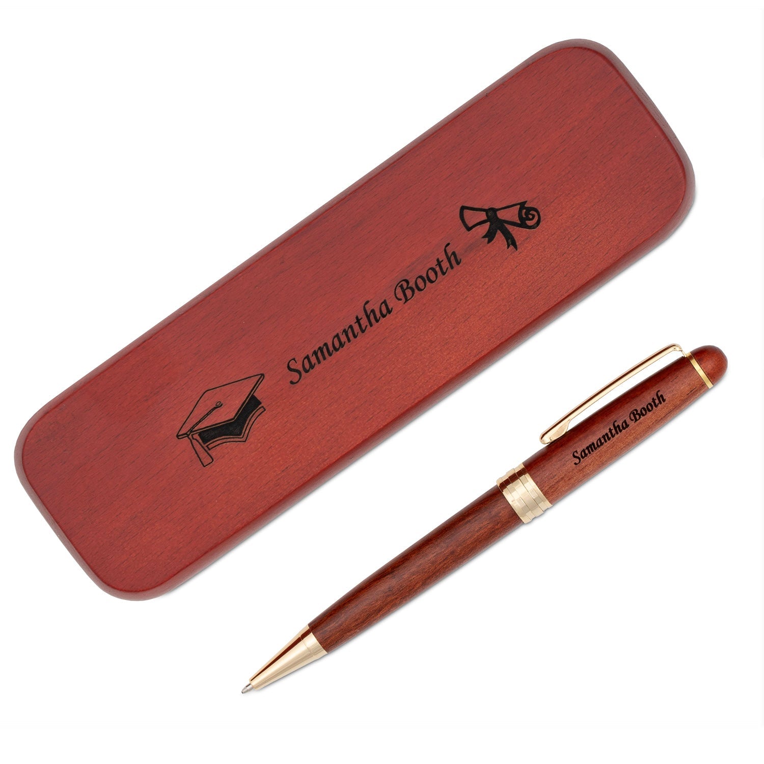 Personalized Wooden Pens, Custom Engraved Wood Twist Pens