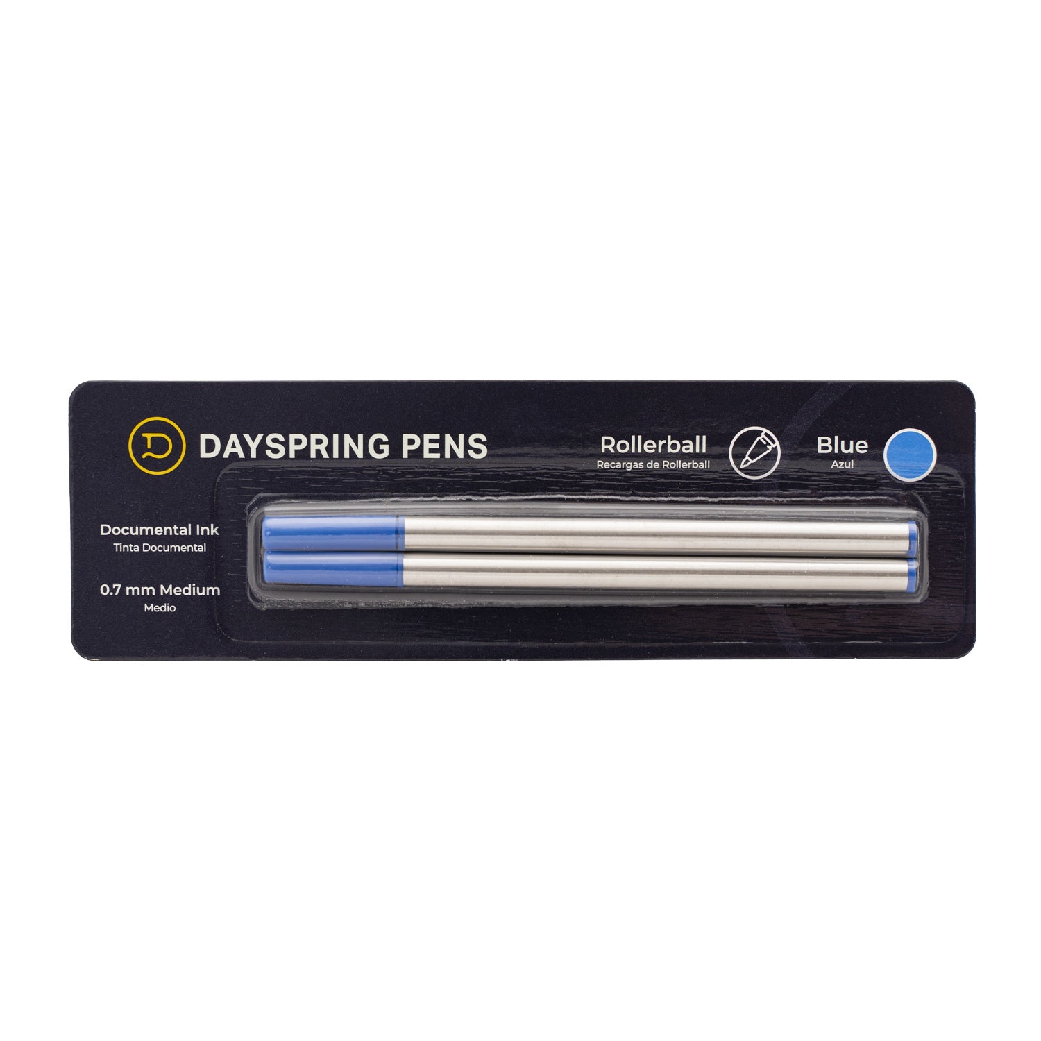 Dayspring Pens Waterman Compatible Rollerball Refill. 2 Pack Carded. GP-1459-01